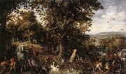 Garden of Eden 1612 Oil on copper